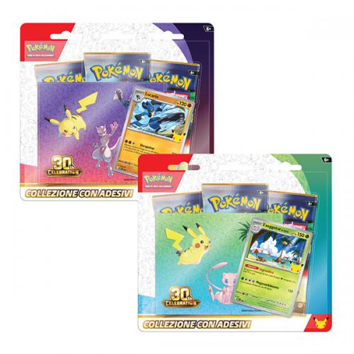 POKEMON Trentesimo Anniversario Gioco di Carte Collezionabili Con Adesivi In Box (x cm) ITA…x1